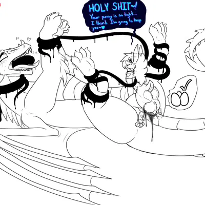 ember (xjax1), zach snowfox (mythology) created by redgreenfluffball