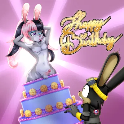 fan character, scrubby the rabbit (jaydiman), zoey (scrubbyboi) (guardian units of nations) created by damoart