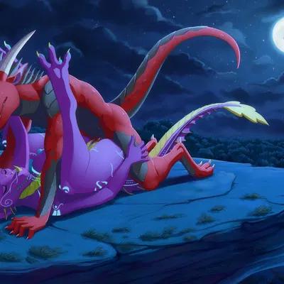 feruda (farstaria), redscale (apexdraco) (european mythology, mythology) created by lunalei