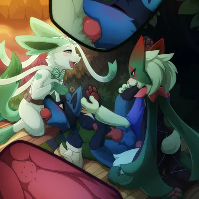 fey (thenomadicdragon), maestro (thenomadicdragon), rubrum (thenomadicdragon) (nintendo, pokemon) created by darkmirage