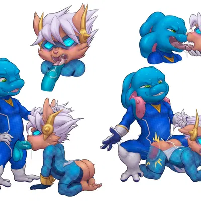 fizz (lol), kennen (lol) (league of legends, riot games) created by fennephilim fox