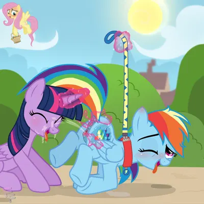 fluttershy (mlp), rainbow dash (mlp), twilight sparkle (mlp) (friendship is magic, hasbro) created by ponykittenboi