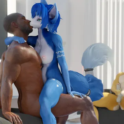 fox mccloud, krystal (star fox), warfare fox (nintendo, star fox)