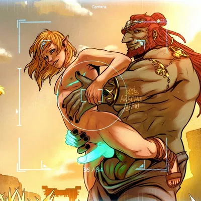 ganondorf, link (nintendo, the legend of zelda) created by arschiensfw