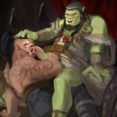 garrosh hellscream, thrall (warcraft) (blizzard entertainment, warcraft) created by chyringa