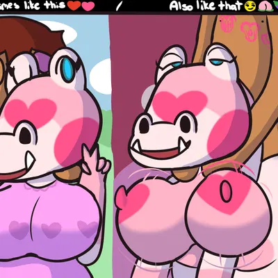 gayle (animal crossing), villager (animal crossing) (animal crossing, nintendo) created by klutzatdusk