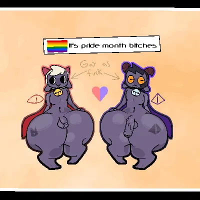 goat (cult of the lamb), lamb (cult of the lamb) (cult of the lamb, lgbt pride month) created by milkbee47