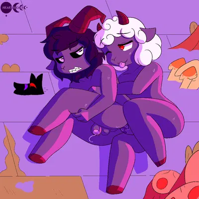 goat (cult of the lamb), lamb (cult of the lamb), purple crown (cult of the lamb) (cult of the lamb, massive monster (studio)) created by demoncubs