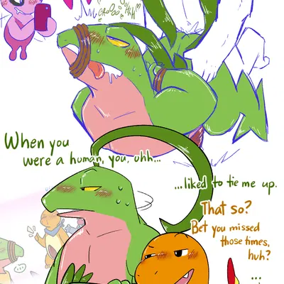 grovyle the thief, shiny celebi (eotds) (nintendo, pokemon) created by nakadashimashta