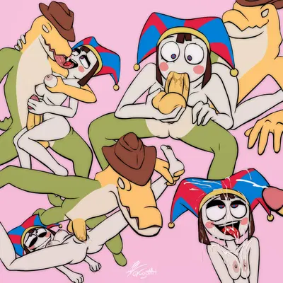 gummigoo (tadc), pomni (tadc) (glitch productions, the amazing digital circus) created by kojot