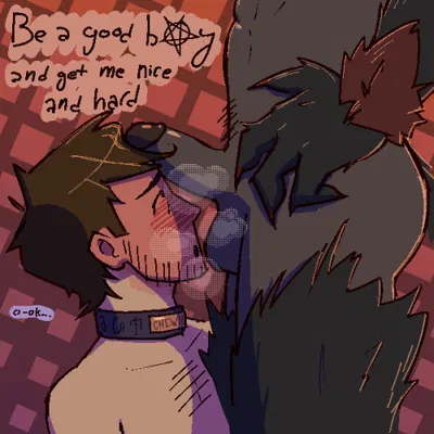 hellhound (mge) (monster girl encyclopedia) created by ilewdart