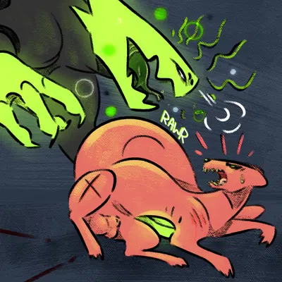 hunter (rain world) (rain world, videocult) created by kayw2324