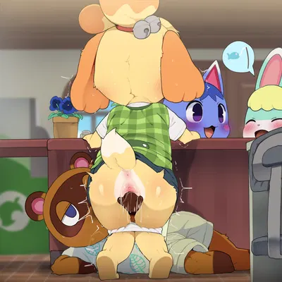 isabelle (animal crossing), rosie (animal crossing), sasha (animal crossing) (animal crossing, nintendo) created by dagasi