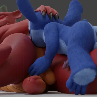 jake long, stitch (lilo and stitch) (american dragon: jake long, disney) created by no-name-no-problem