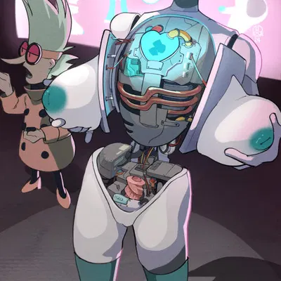 jenny wakeman, nora wakeman (my life as a teenage robot, nickelodeon) created by matchattea