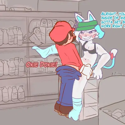 karen (smg4), mario (glitch productions, mario bros) created by potato dealer