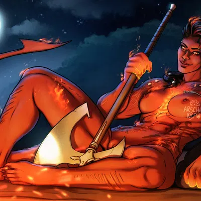 karlach (baldur's gate, baldur's gate 3) created by arschiensfw