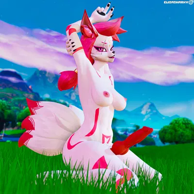 kimiko five-tails (epic games, fortnite) created by elisasharky (artist)