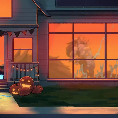 kindred (lol), lamb (lol), wolf (lol) (halloween, league of legends) created by tenebscuro