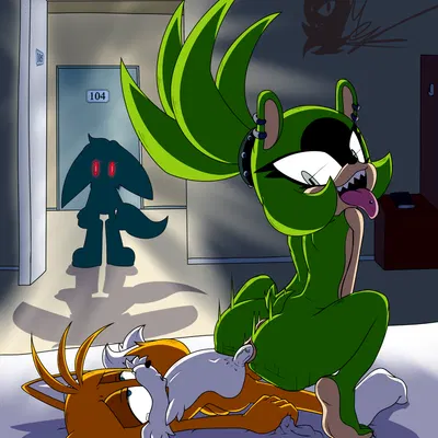 kitsunami the fennec, miles prower, surge the tenrec (idw publishing, sega) created by meyk