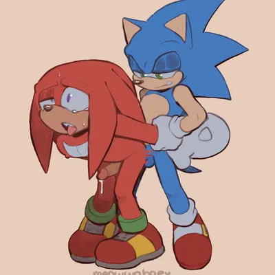 knuckles the echidna, sonic the hedgehog (sega, sonic the hedgehog (series)) created by meowwabae