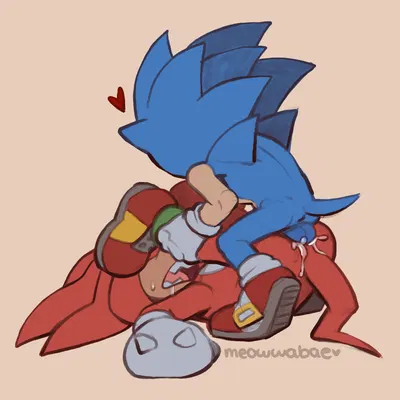 knuckles the echidna, sonic the hedgehog (sega, sonic the hedgehog (series)) created by meowwabae