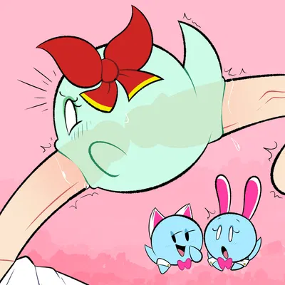 lady bow, lahla (mario), peeka (mario) (mario bros, nintendo) created by fatalafterdark