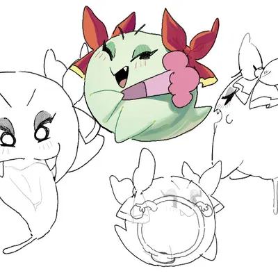 lady bow (mario bros, nintendo) created by imaspacebar