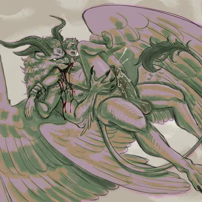 laios touden, winged lion (delicious in dungeon) (delicious in dungeon) created by monsterfunhouse