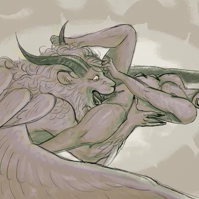 laios touden, winged lion (delicious in dungeon) (delicious in dungeon) created by monsterfunhouse