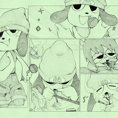 lammy lamb, parappa (parappa the rapper, sony corporation) created by chicowin
