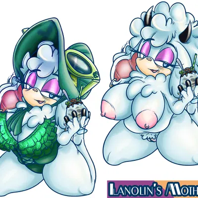 lanolin's mother (sonic) (idw publishing, sega) created by third-party edit, wastedtimeee
