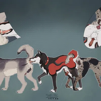 logan (dracanius), maugrim (chronicles of narnia), yipsky (the chronicles of narnia) created by sketchy shelby