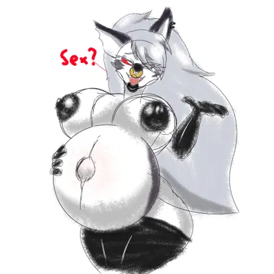 loona (helluva boss) (hellaverse, helluva boss) created by foxgumie