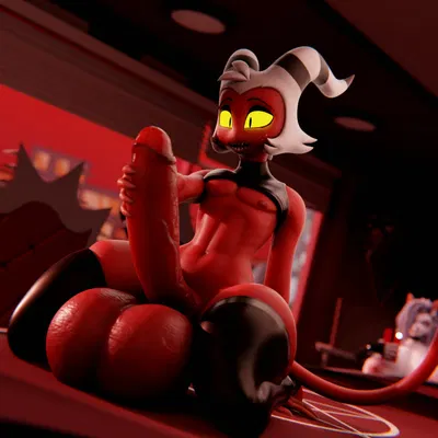 loona (helluva boss), moxxie (helluva boss) (hellaverse, helluva boss) created by feversfm