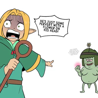 marcille donato, muscle man (regular show) (cartoon network, delicious in dungeon) created by mrbooshmaster