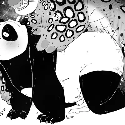 master po ping, tai lung (kung fu panda) (dreamworks, kung fu panda) created by ottotopus
