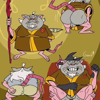 master splinter (rise of the teenage mutant ninja turtles, teenage mutant ninja turtles) created by ha a monkey