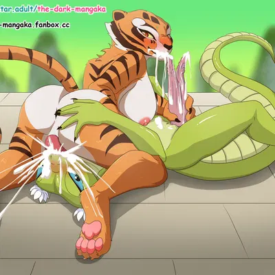 master tigress, master viper (dreamworks, kung fu panda) created by the dark mangaka