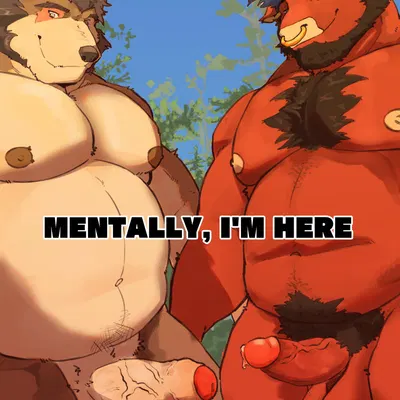 mentally i'm here (meme) created by mrbulltg