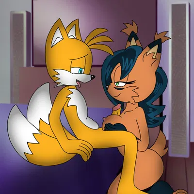 miles prower, nicole the lynx (archie comics, sega) created by weebmochi69, yaboiskywardmochi1998