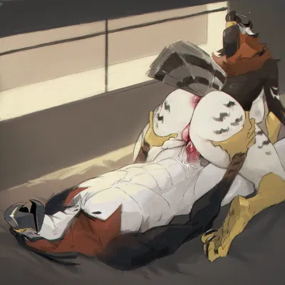 milo (fefquest), mystere (crenchaw wolf) created by ksejl