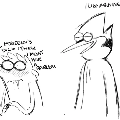 mordecai (regular show), rigby (regular show) (cartoon network, regular show) created by ranranparadoxx