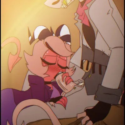 moxxie (helluva boss), striker (helluva boss) (hellaverse, helluva boss) created by kkcq20yk0db5mak