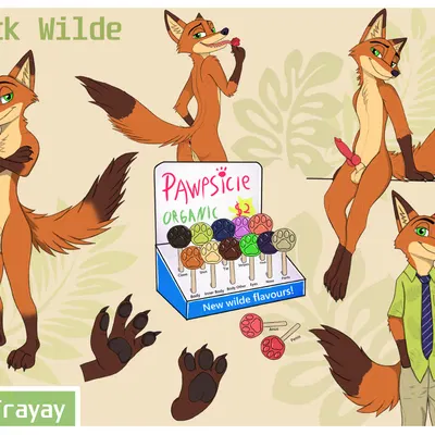 nick wilde (disney, zootopia) created by wolfrayay