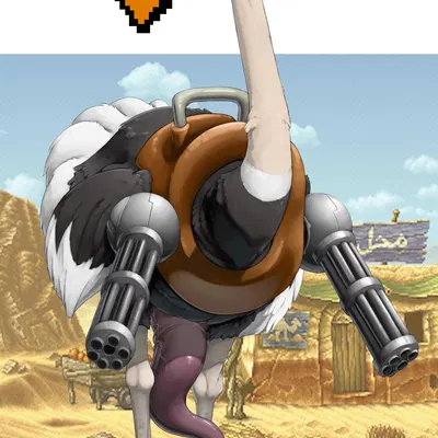 ostrich slug (metal slug) created by truegrave9