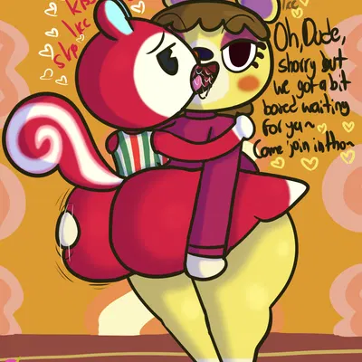 poppy (animal crossing), tammy (animal crossing) (animal crossing, nintendo) created by klutzatdusk