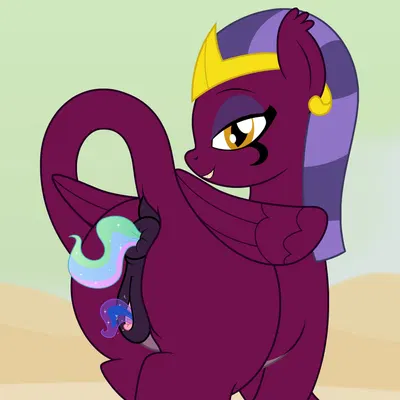 princess celestia (mlp), princess luna (mlp), sphinx (mlp) (friendship is magic, hasbro) created by badumsquish