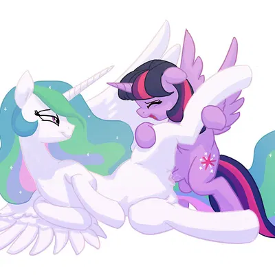 princess celestia (mlp), twilight sparkle (mlp) (friendship is magic, hasbro) created by carniscorner