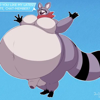 rambley raccoon (indigo park) created by jonswell